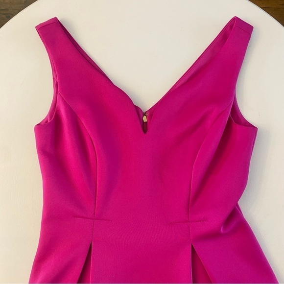 DKNY Fuchsia Sleeveless A-Line, Knee-Length Dress - Picture 7 of 12